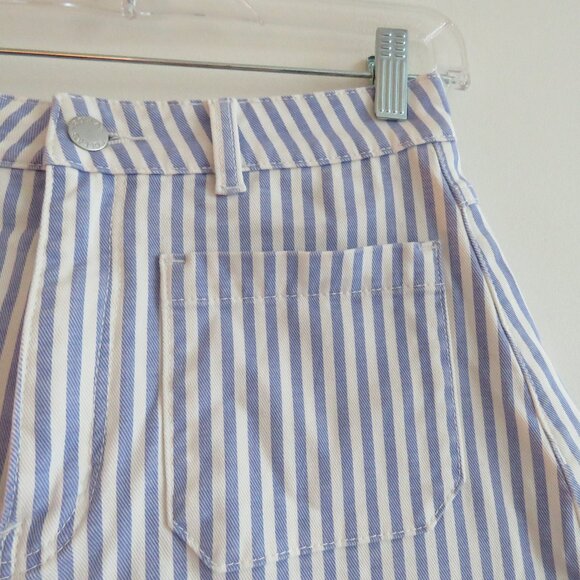 ROLLA'S Mirage High Rise Loose Fit Shorts in Laura Stripe Wisteria - Size 26 - Picture 9 of 16